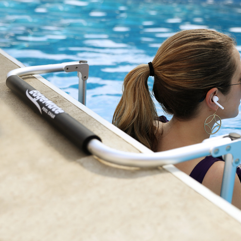 u seat nylon covered pool chair